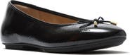 FitFlop Delicato Bow Textured Patent Leather Ballet Flats
