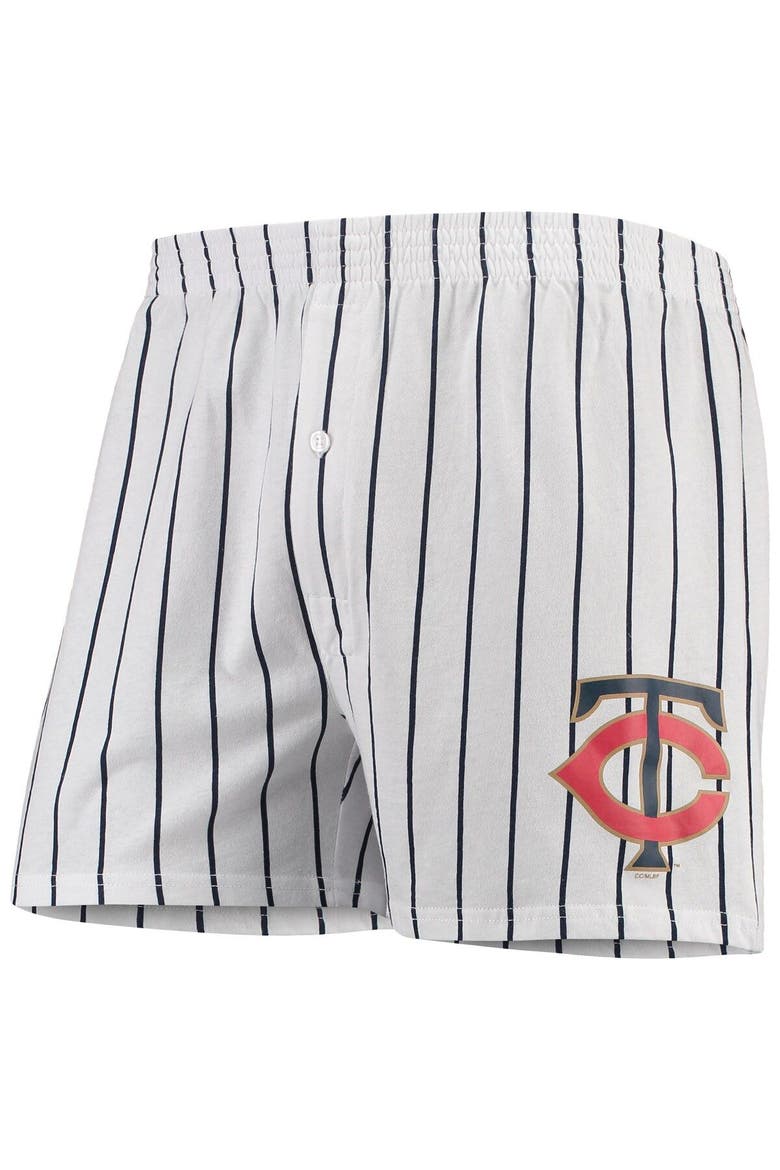 Men's Concepts Sport White Minnesota Twins Vigor Boxer Shorts, Main, color, White
