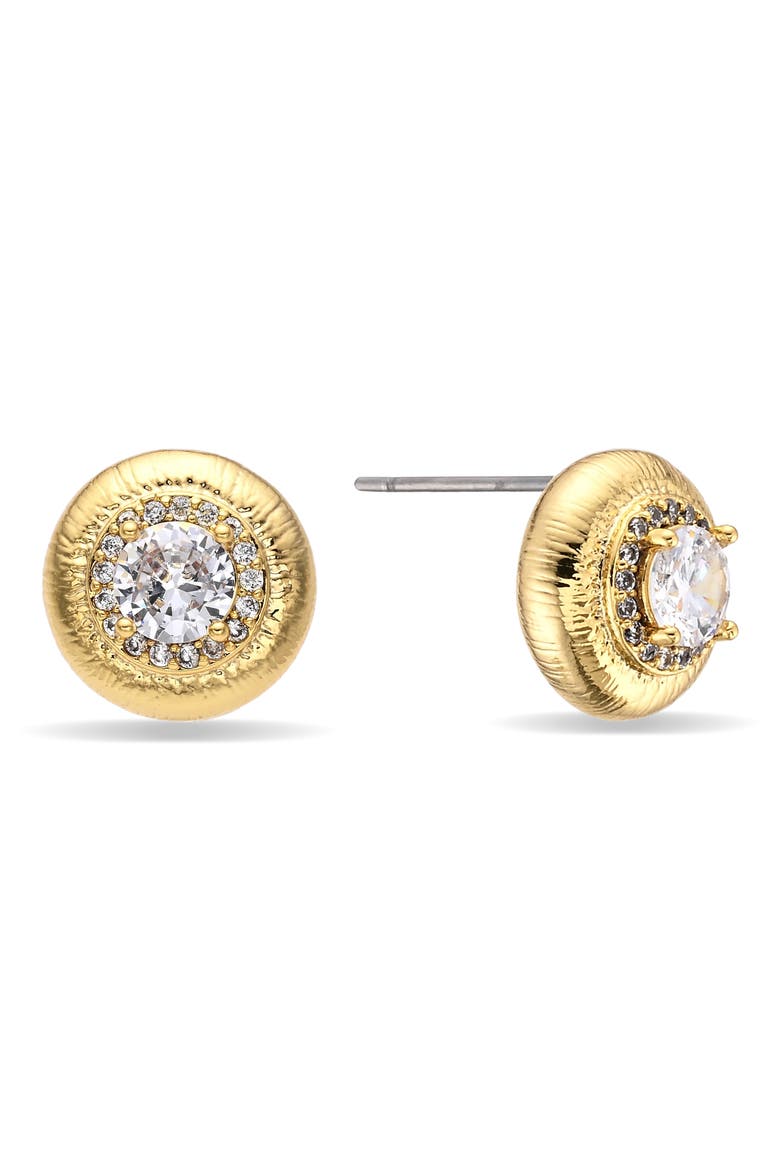 Sabrina Set of 3 Cubic Zirconia Earrings, Alternate, color, GOLD