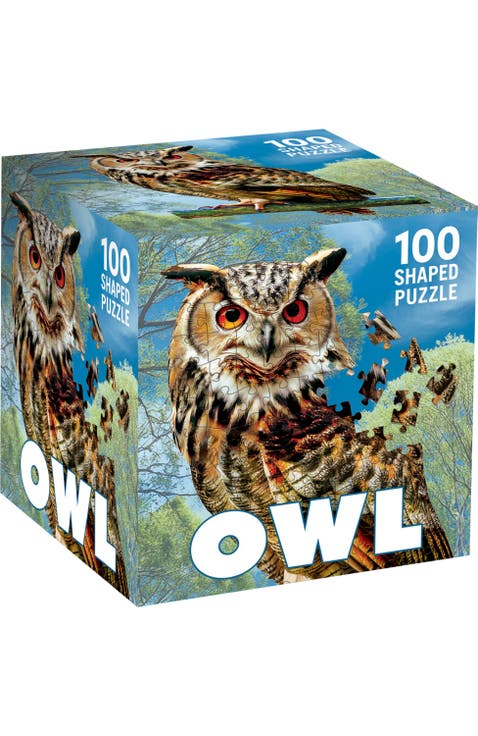 Owl 100 Piece Shaped Jigsaw Puzzle