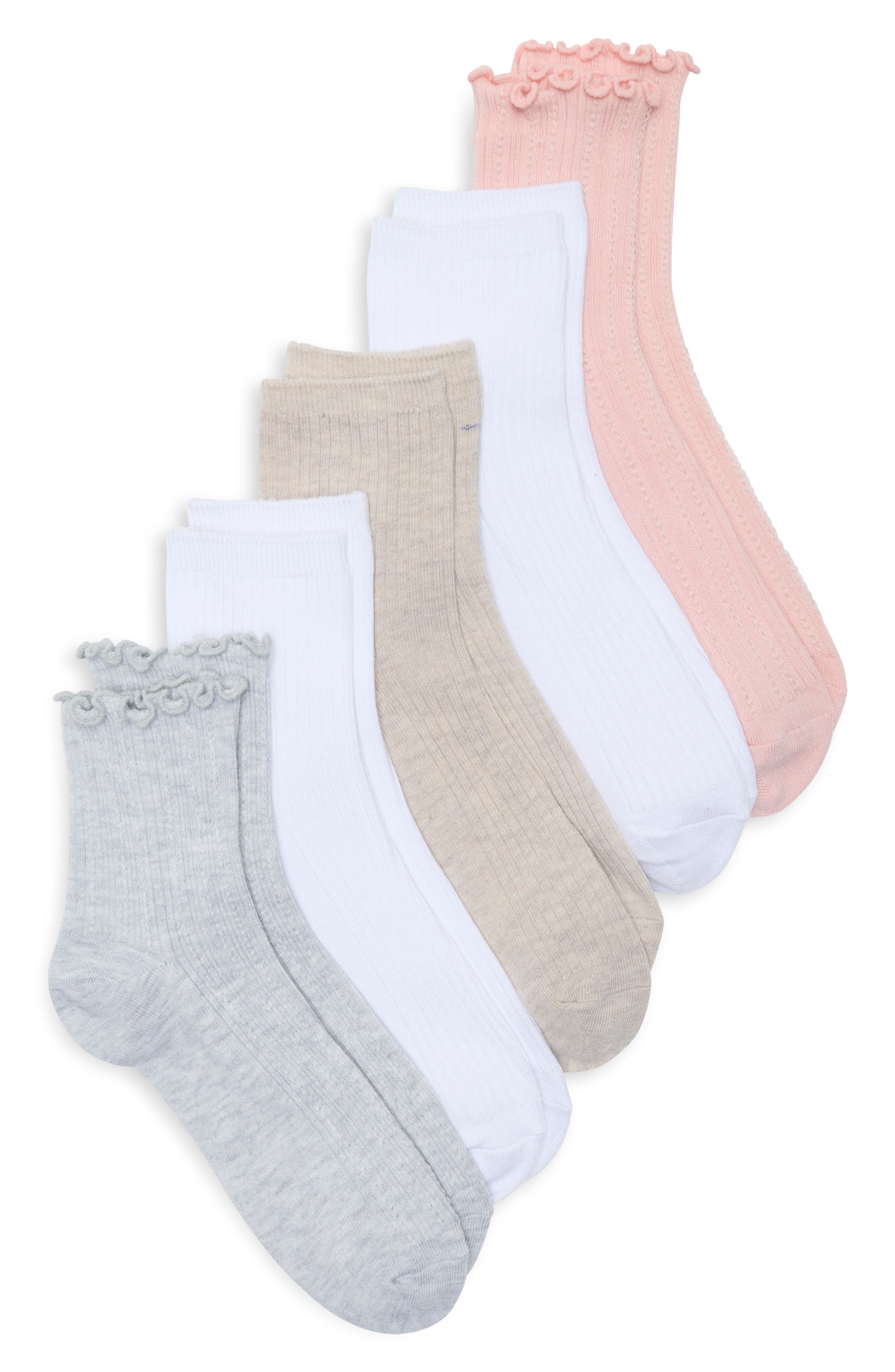 Steve Madden 5-Pack Assorted Ankle Socks