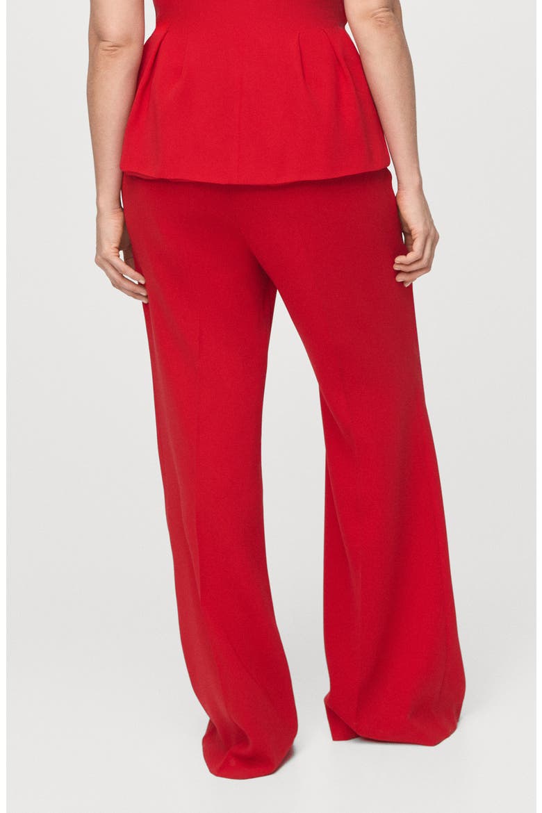 High Waist Pants, Alternate, color, RED