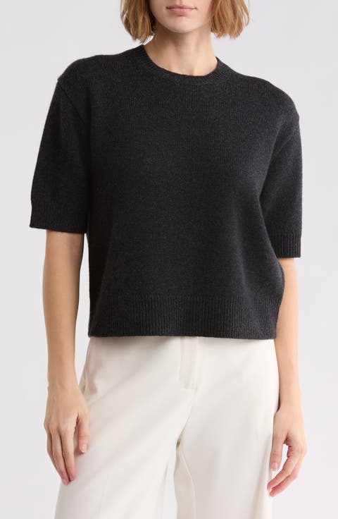 Short Sleeve Cashmere Sweater