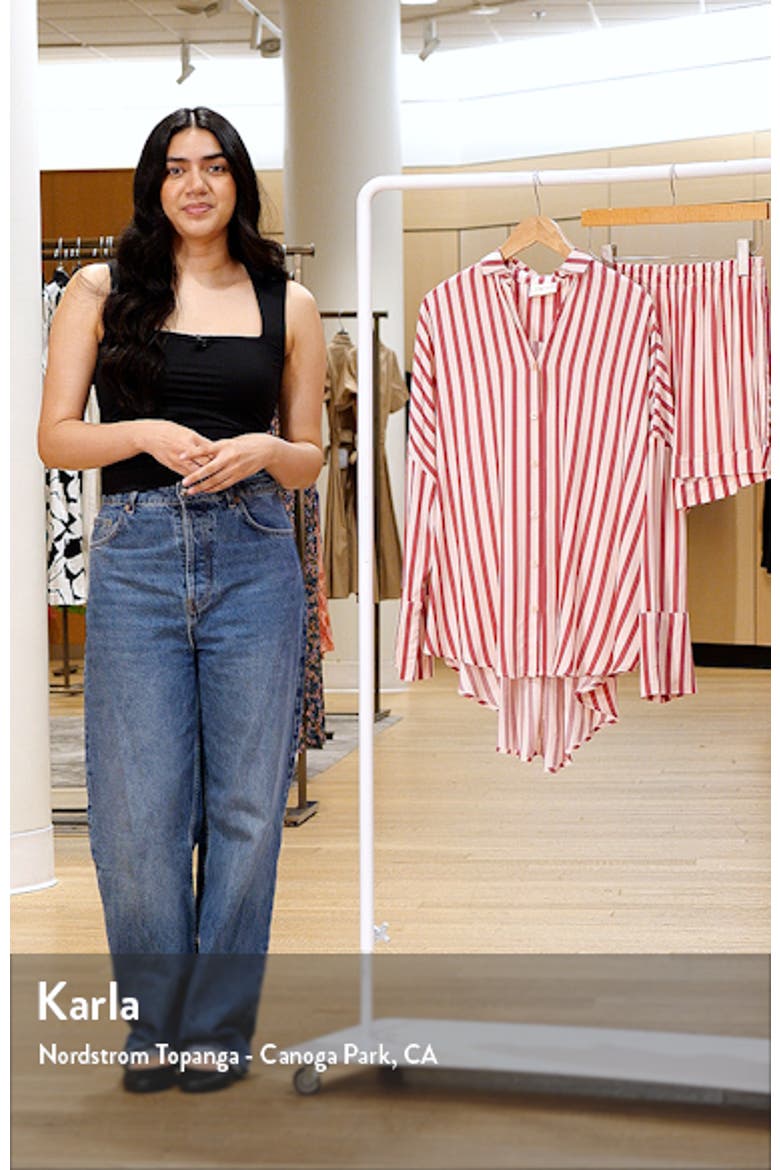 Anniversary Stripe Long Sleeve & Short Pajamas video
