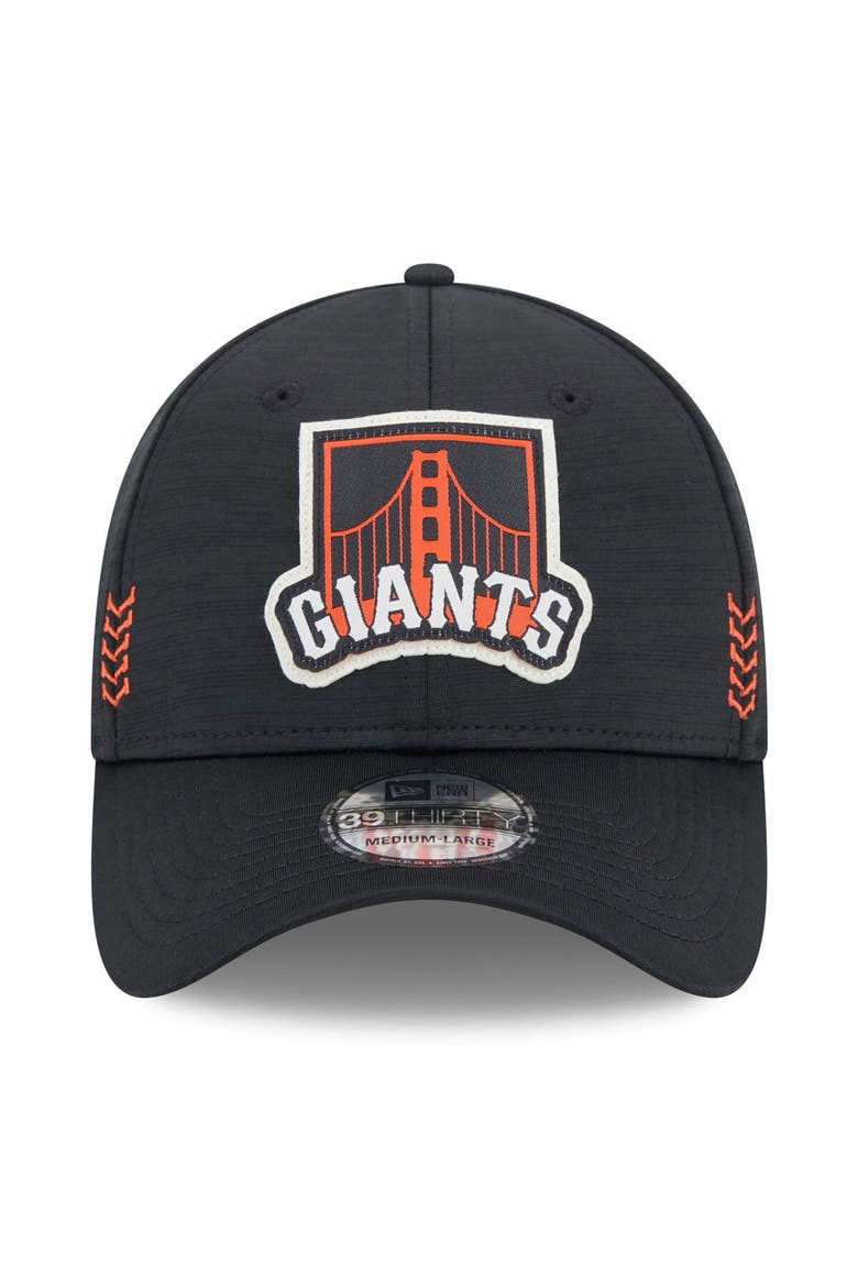 Men's New Era  Black San Francisco Giants 2024 Clubhouse 39THIRTY Flex Fit Hat, Alternate, color, Black