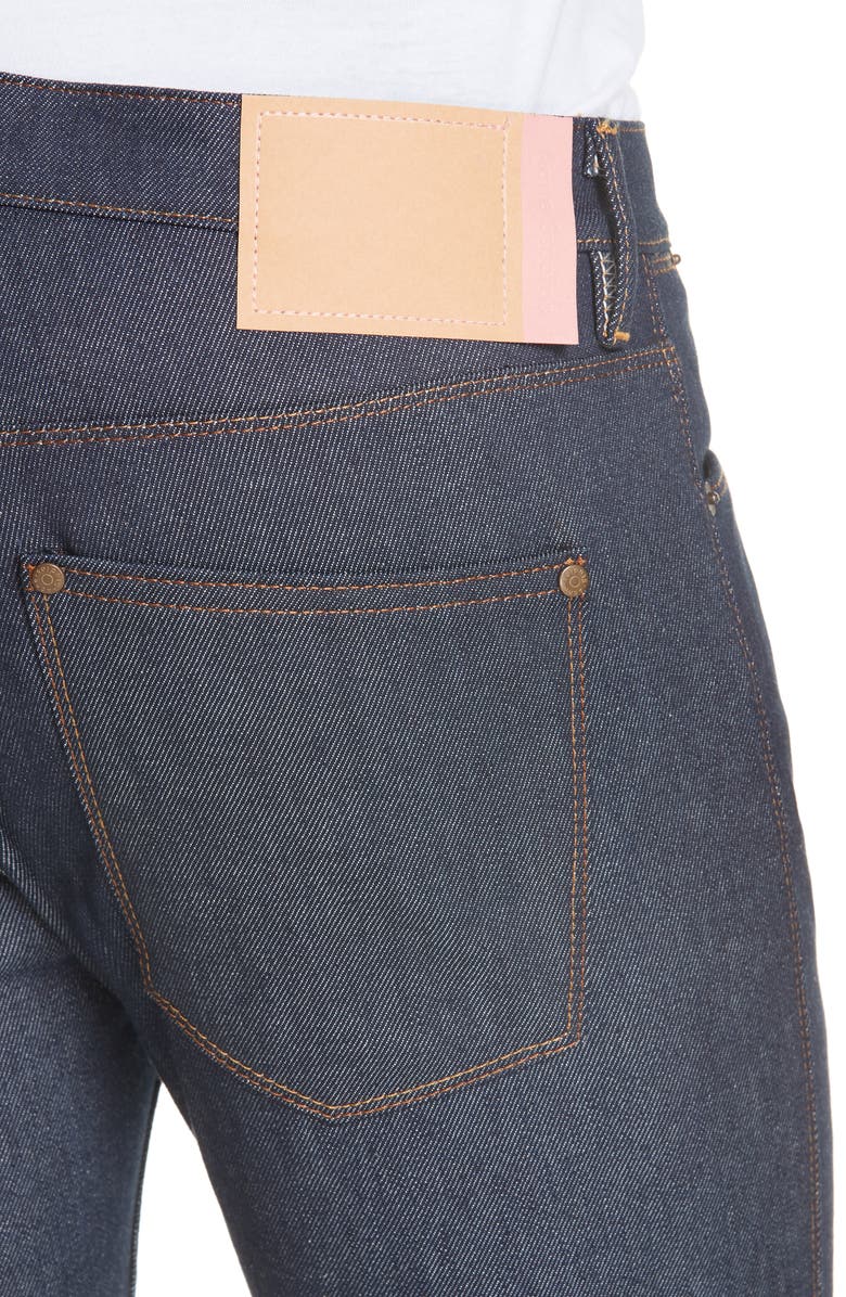 Acne Studios Max Slim Straight Leg Jeans, Alternate, color,