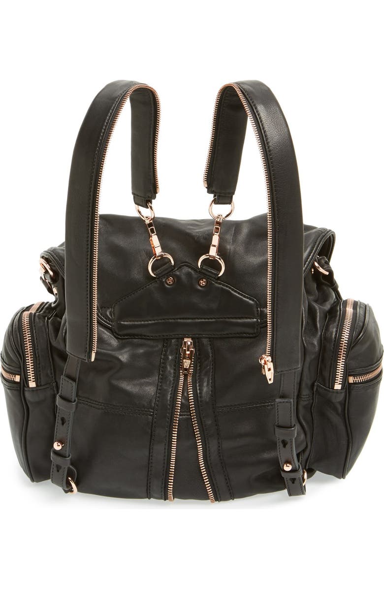 Alexander Wang 'Marti - Rose Gold' Leather Backpack, Alternate, color,