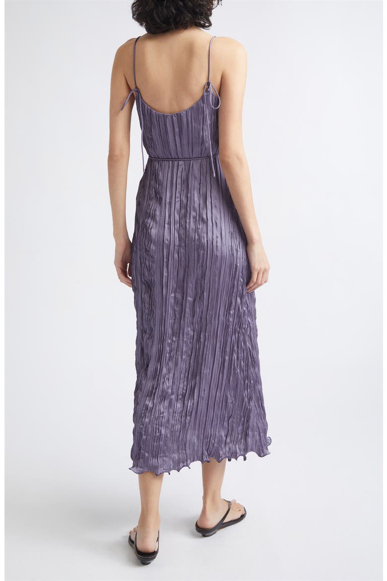 Esme Plissé Midi Slipdress, Alternate, color, DUSK