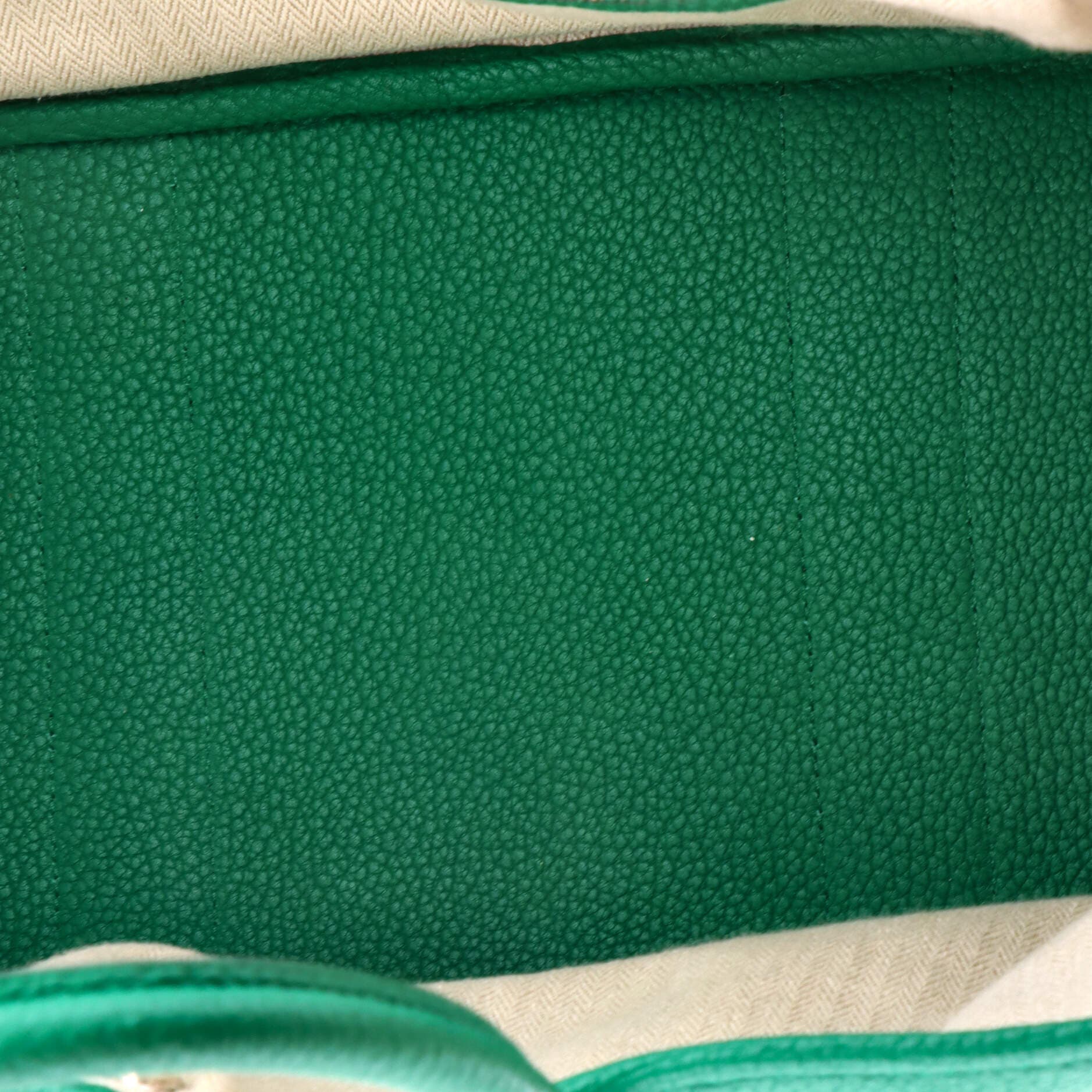 Pre-Owned Hermes Garden Party Tote Leather 36, Alternate, color, Vert Vertigo