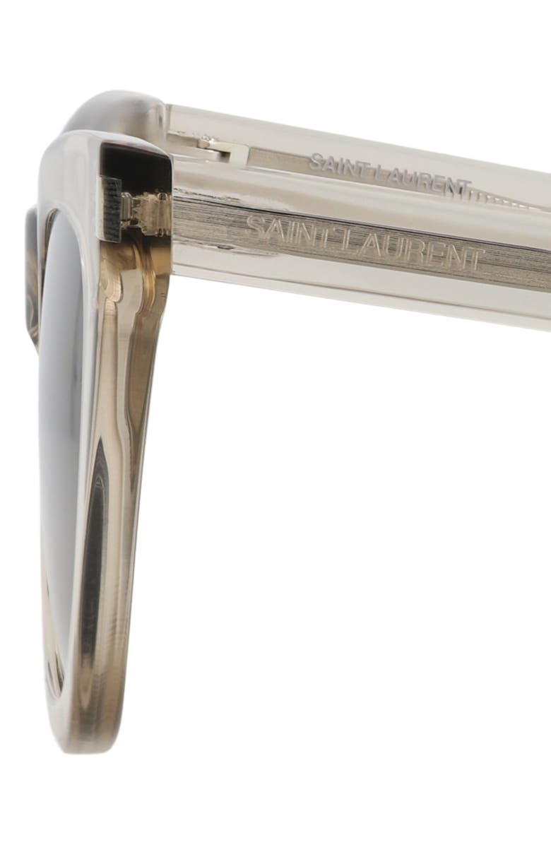 Saint Laurent 55mm Cat Eye Sunglasses, Alternate, color, Beige Beige Brown