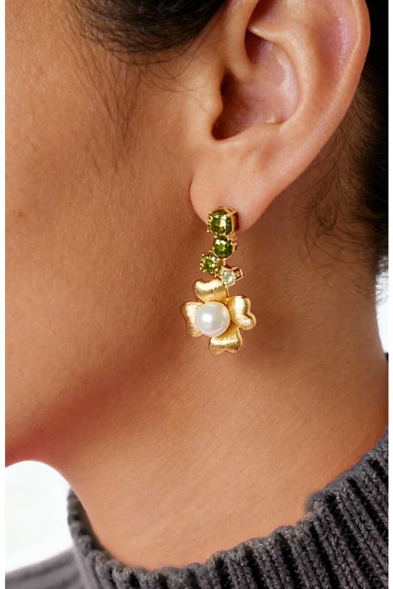Garden Blossom Earrings, Alternate, color, Gold