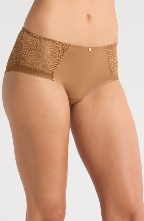 Shop Chantelle Lingerie C Jolie Hipster Briefs In Tabac