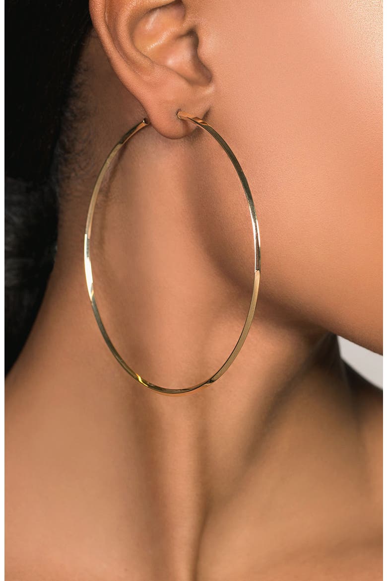 Jewelry Casino Hollow Hoop Earrings, Alternate, color, YELLOW GOLD