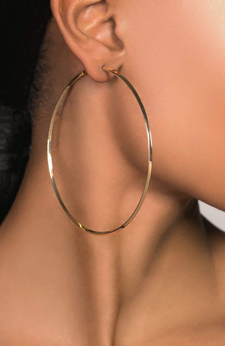 LANA Jewelry Casino Hollow Hoop Earrings, Alternate, color, 
