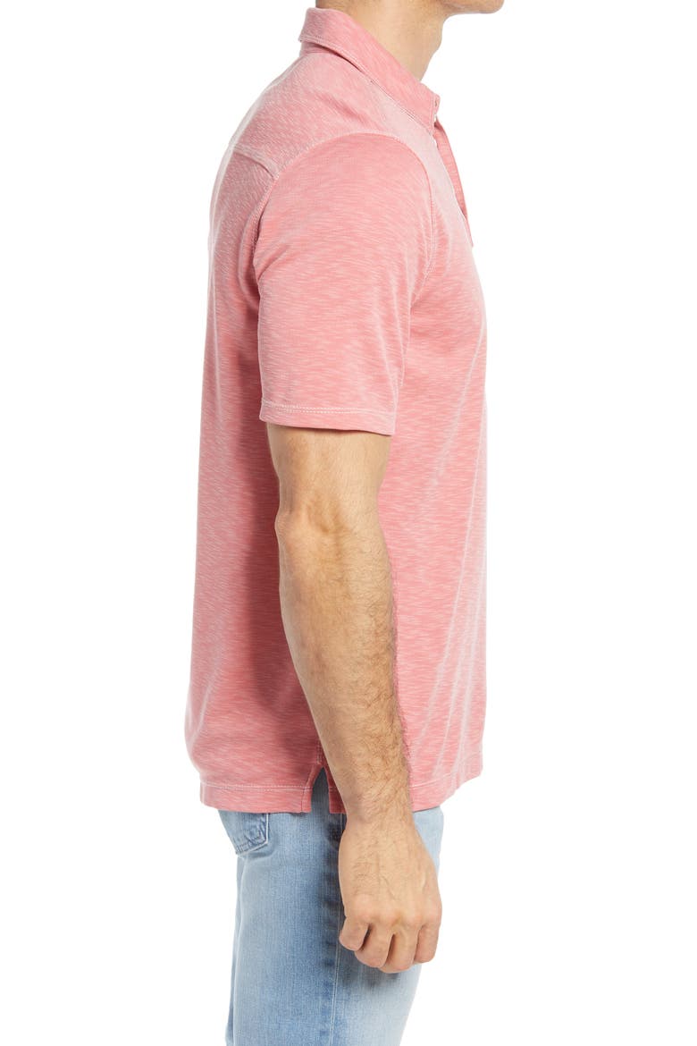 Slub Men's Polo, Alternate, color, CORAL