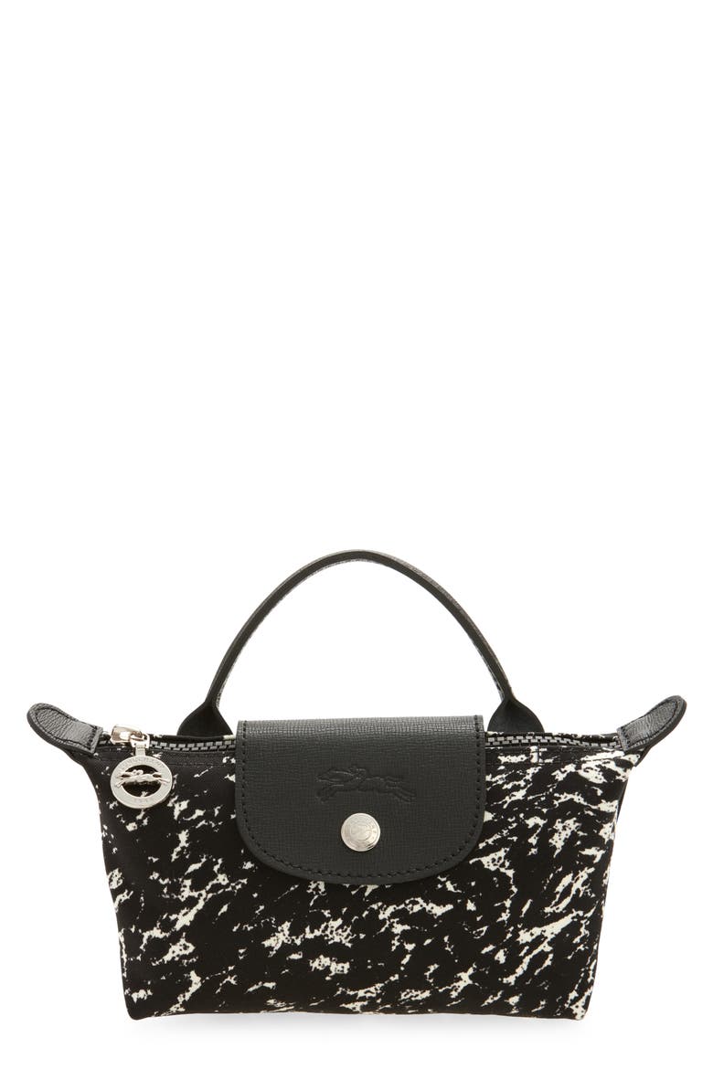 Le Pliage Cosmetics Case (Nordstrom Exclusive), Main, color, BLACK/ WHITE