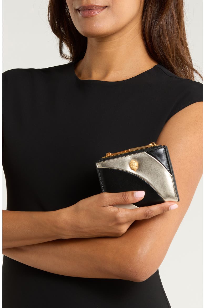 Kensington Leather Flap Wallet, Alternate, color, OPEN GREY