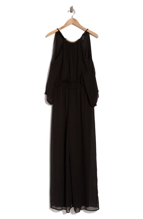Halogen ® Chiffon Halter Jumpsuit In Black