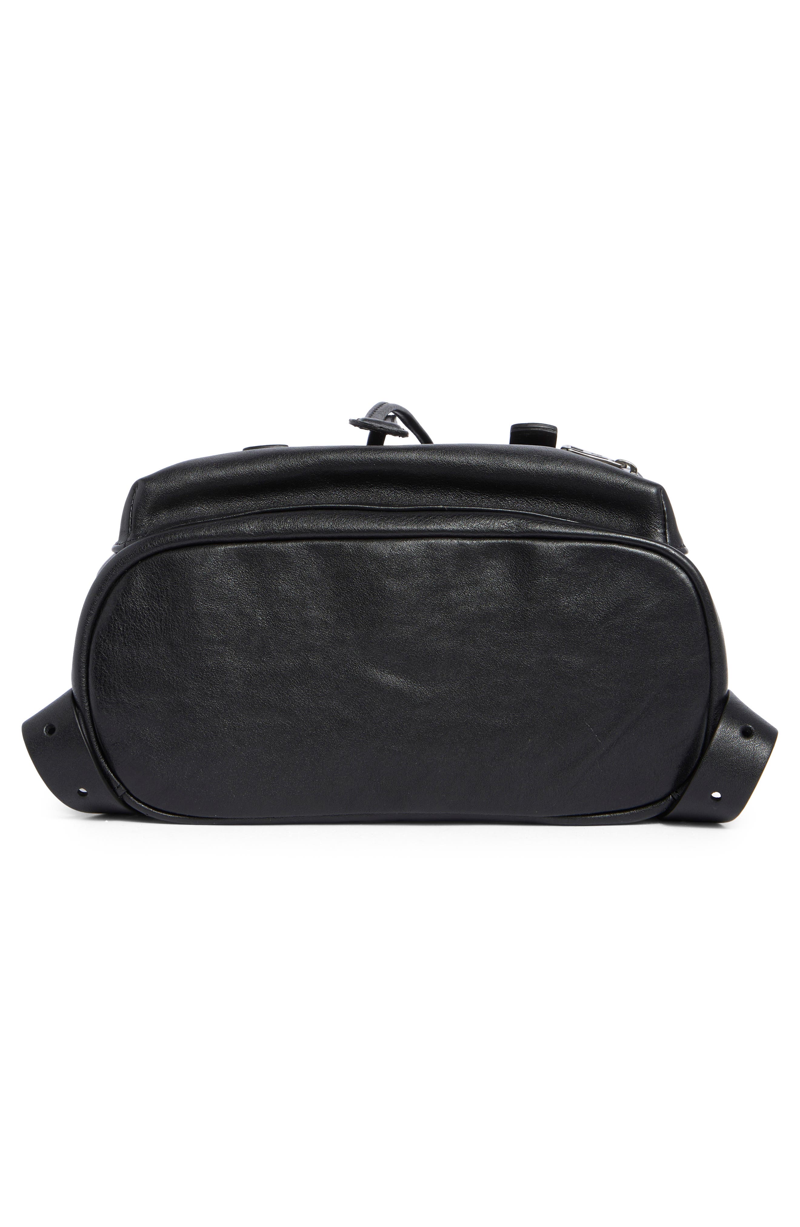 Longchamp Small 3D Rock Leather Backpack, Alternate, color, Black