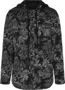 SAVAGE X FENTY Bold Bloom Hooded Snap-Up Shirt