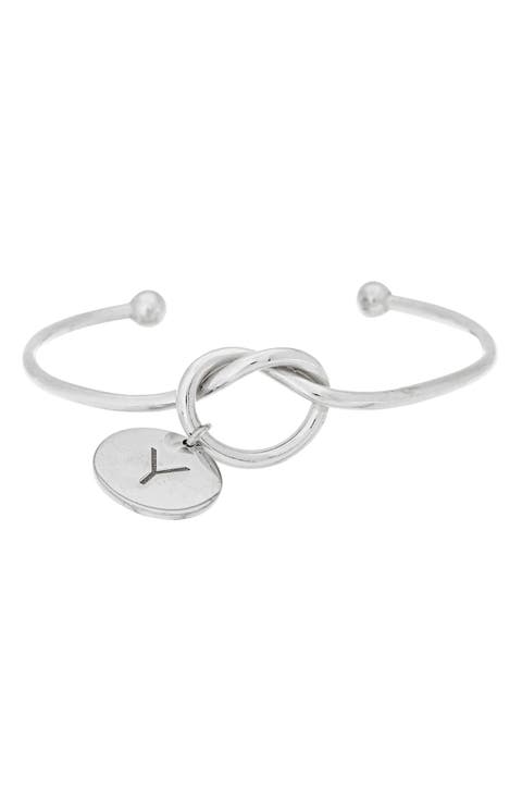 Love Knot Initial Bracelet