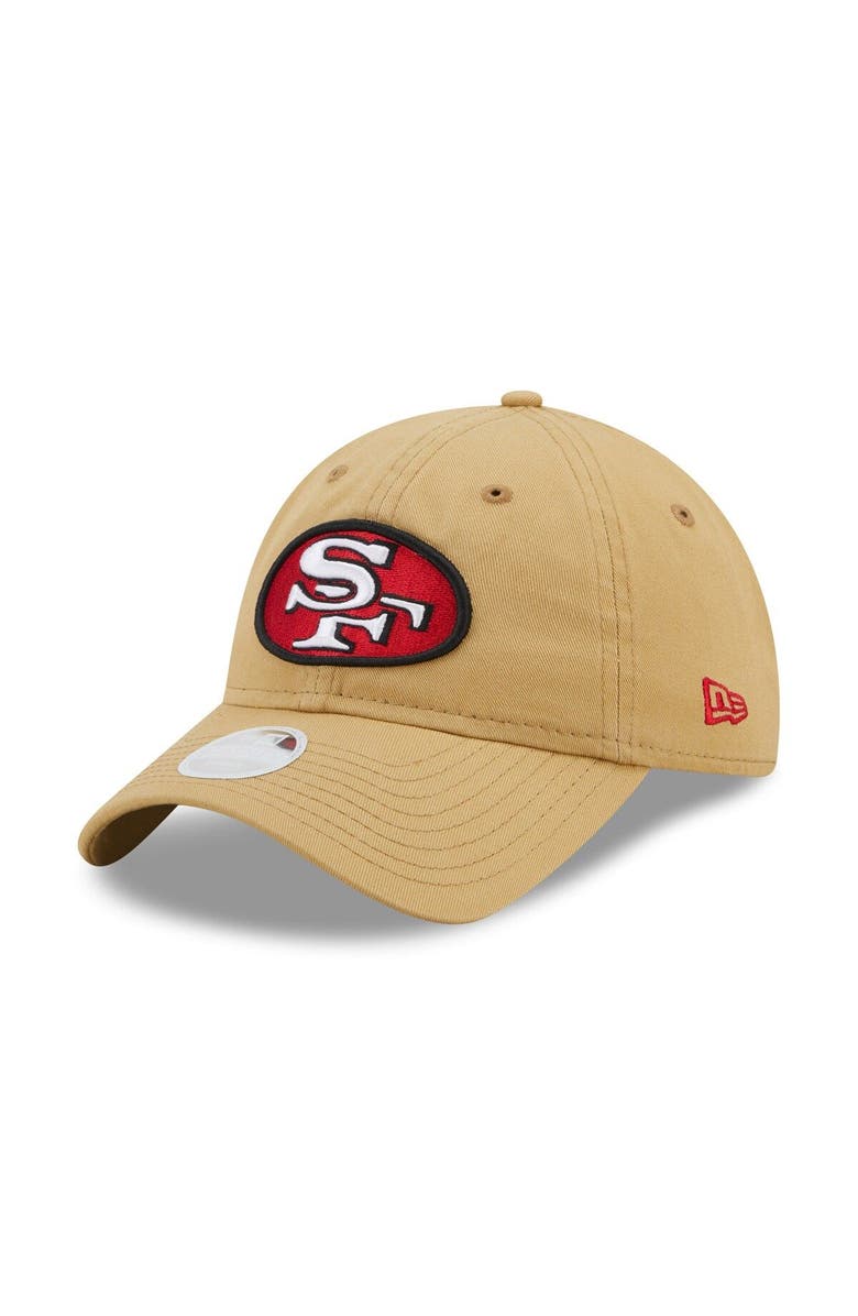 New Era Women's New Era Gold San Francisco 49ers Core Classic 2.0 9TWENTY Adjustable Hat, Main, color,