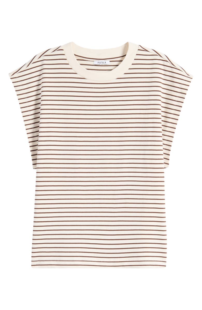 Pistola Marina Stripe Stretch Cotton T-Shirt, Alternate, color,