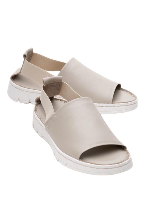 Londoi Elastic Strap Leather Sandal (Women)