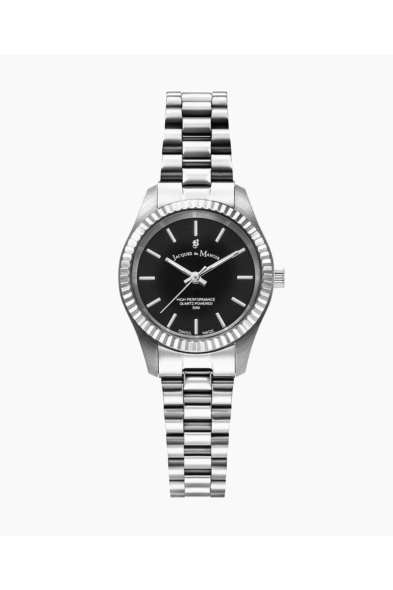 Inspiration Prime - 27mm, Black Dial, Stainless Steel Ladies Watch, Main, color, Black Dial , Stainless Steel