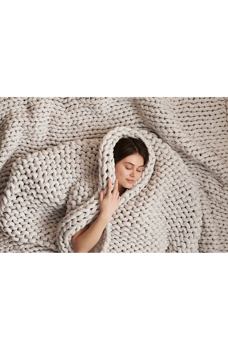 Organic Cotton Weighted Knit Blanket