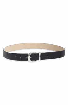 Nine West 32mm Saffiano Keeper Belt