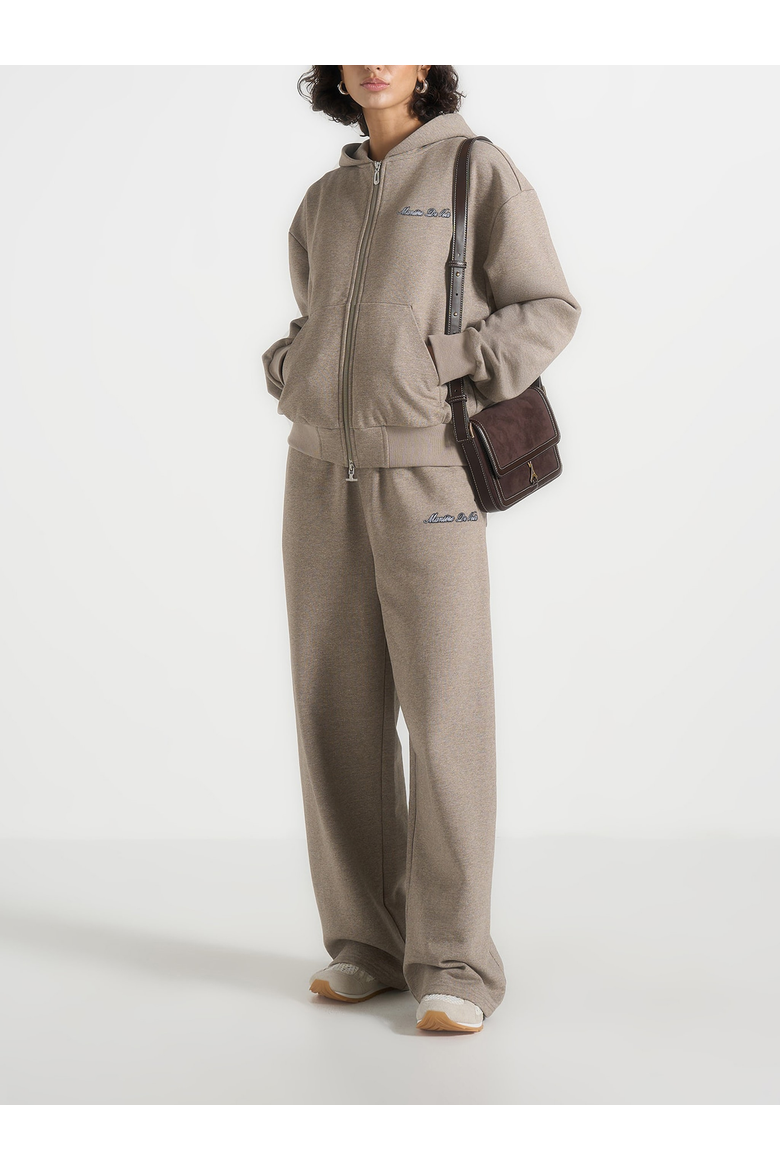 JS003 Unisex Relaxed Wide Leg Joggers, Alternate, color, Taupe