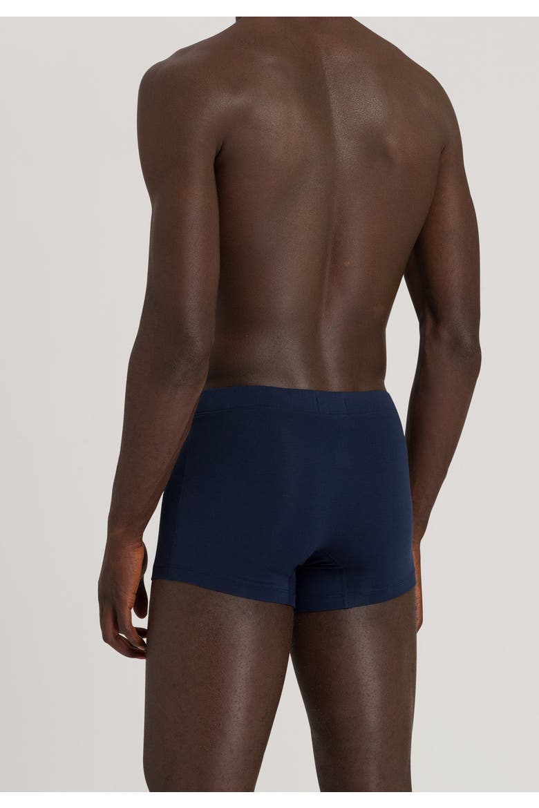 Cotton Essentials 2-Pack Cotton Boxer Briefs With Covered Waistband, Alternate, color, Light Melange/Deep Navy