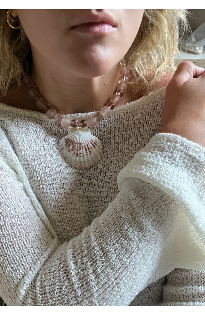 sccollection Blush Necklace, Alternate, color, Pink And White