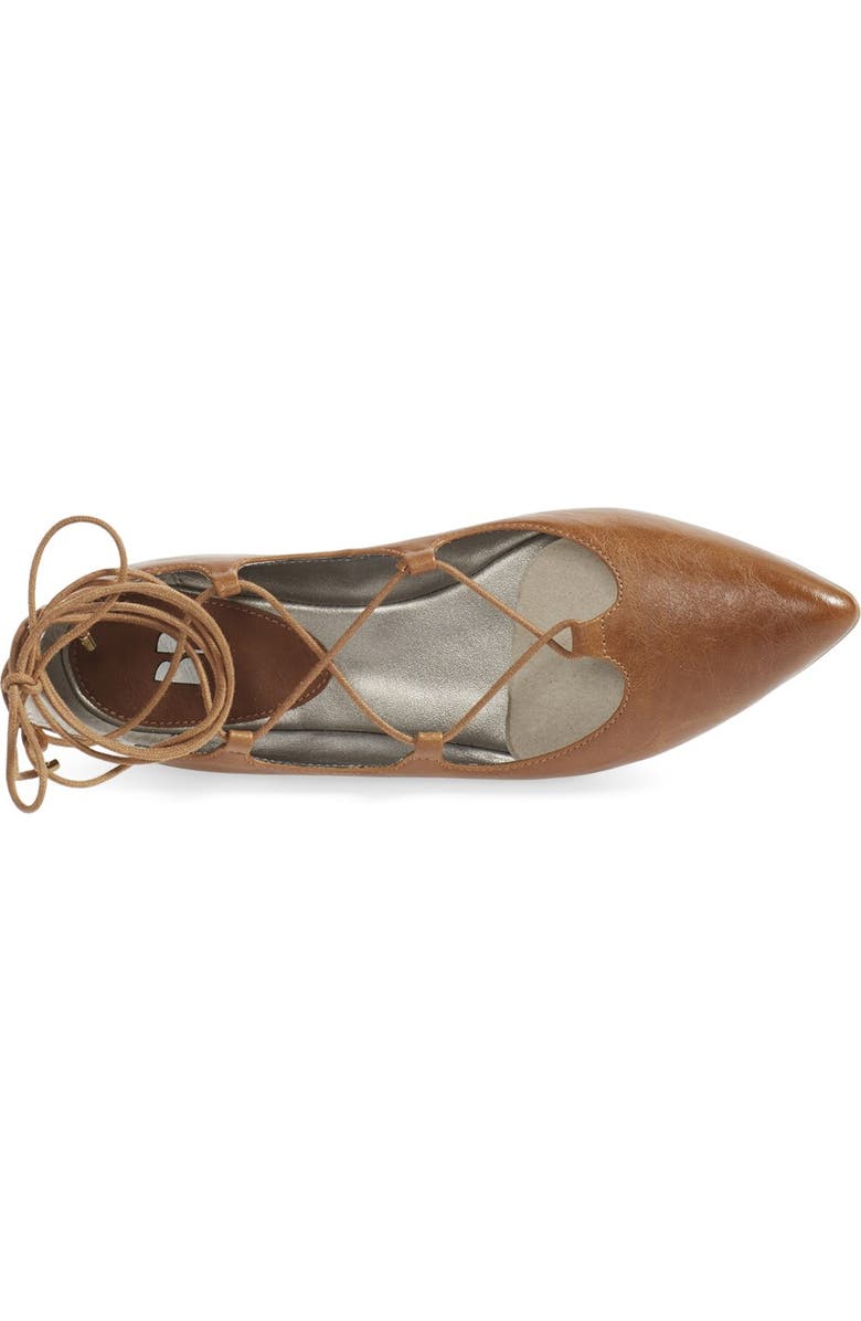 BP. 'Katrina' Pointy Toe Ghillie Flat, Alternate, color,