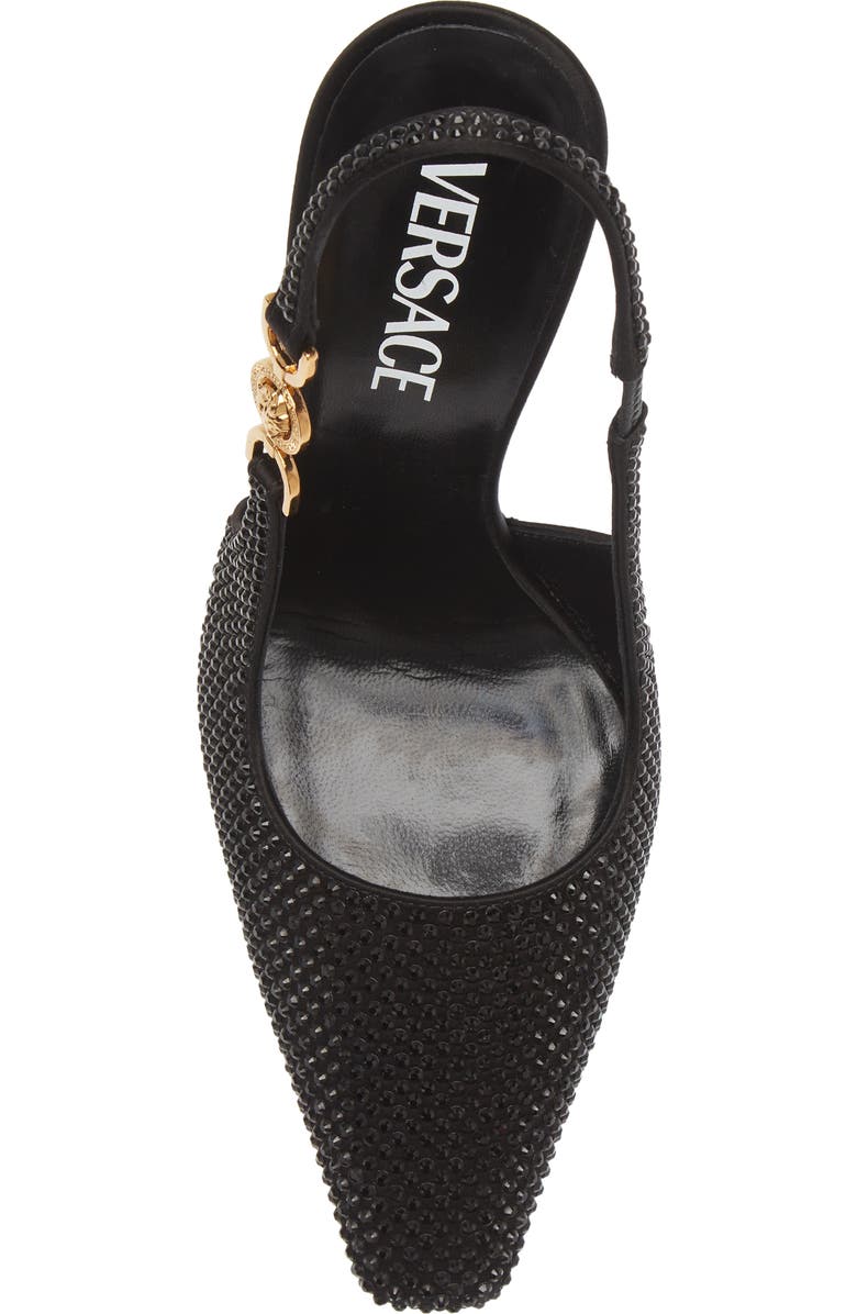 Versace Crystal Slingback Pump, Alternate, color,