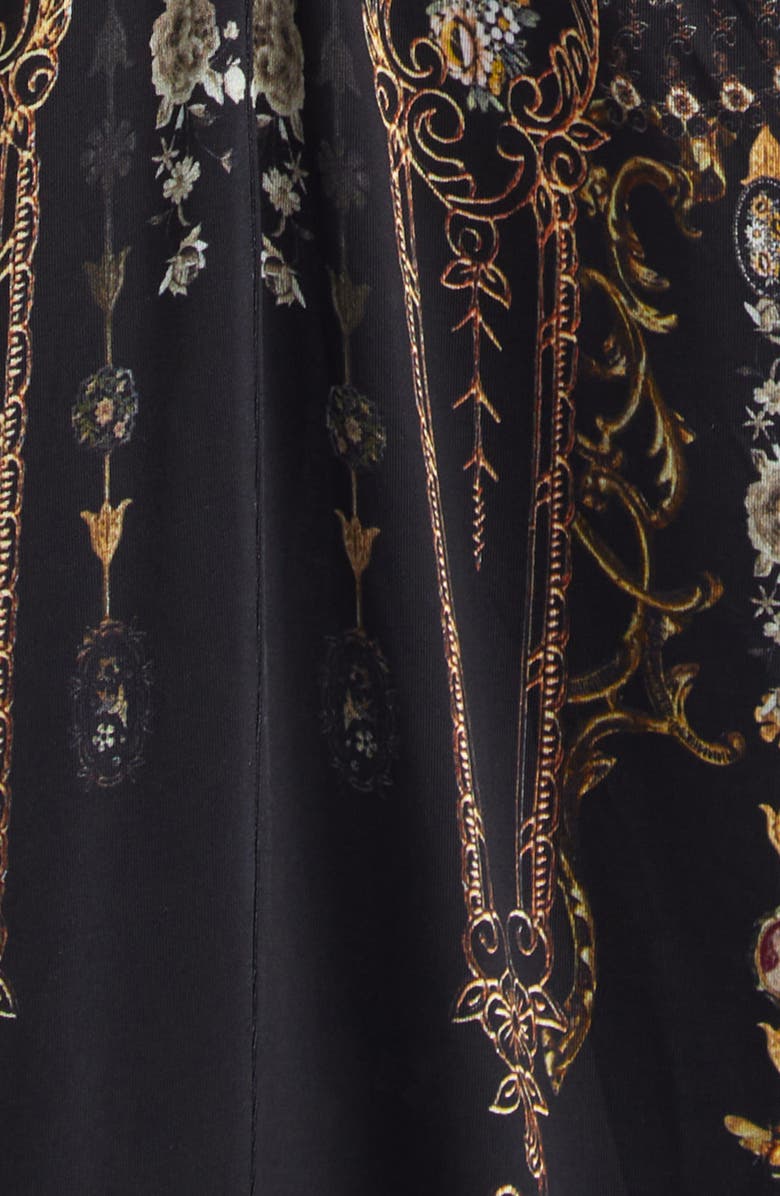 Camilla Flamenco Folklore Print Strappy Twist Front Jersey Maxi Dress, Alternate, color, Flamenco Folklore