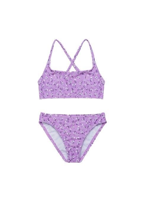 Ditsy Floral Criss Cross Strap Swim Set