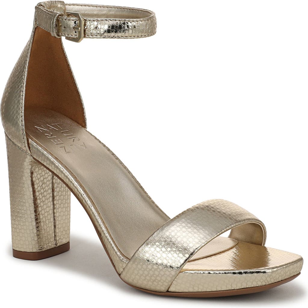 Naturalizer Joy Ankle Strap Sandal In Gold