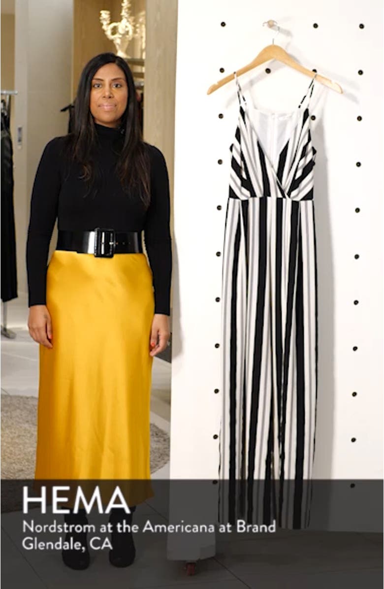 Stripe Wide Leg Jumpsuit, sales video thumbnail
