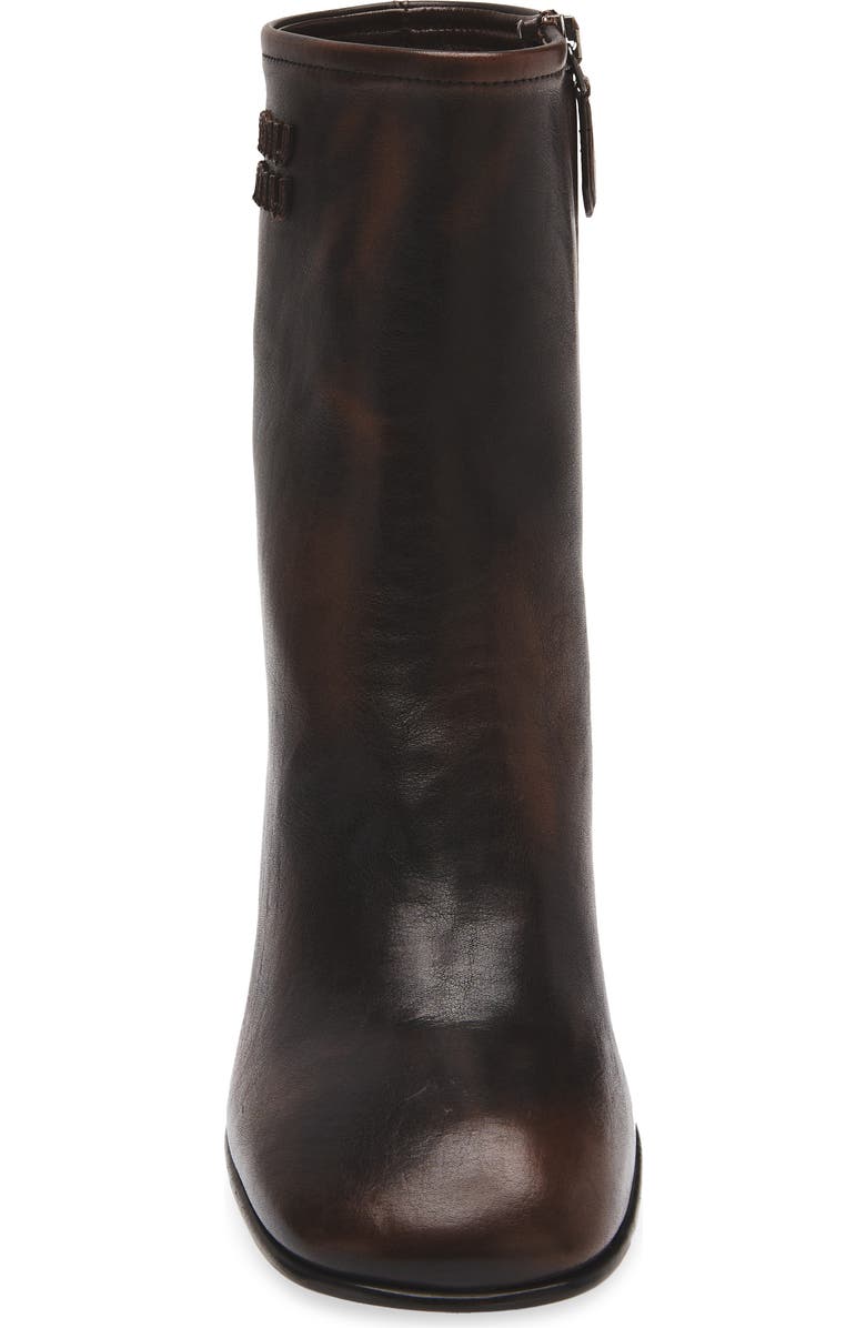 Miu Miu Block Heel Bootie, Alternate, color, Moro