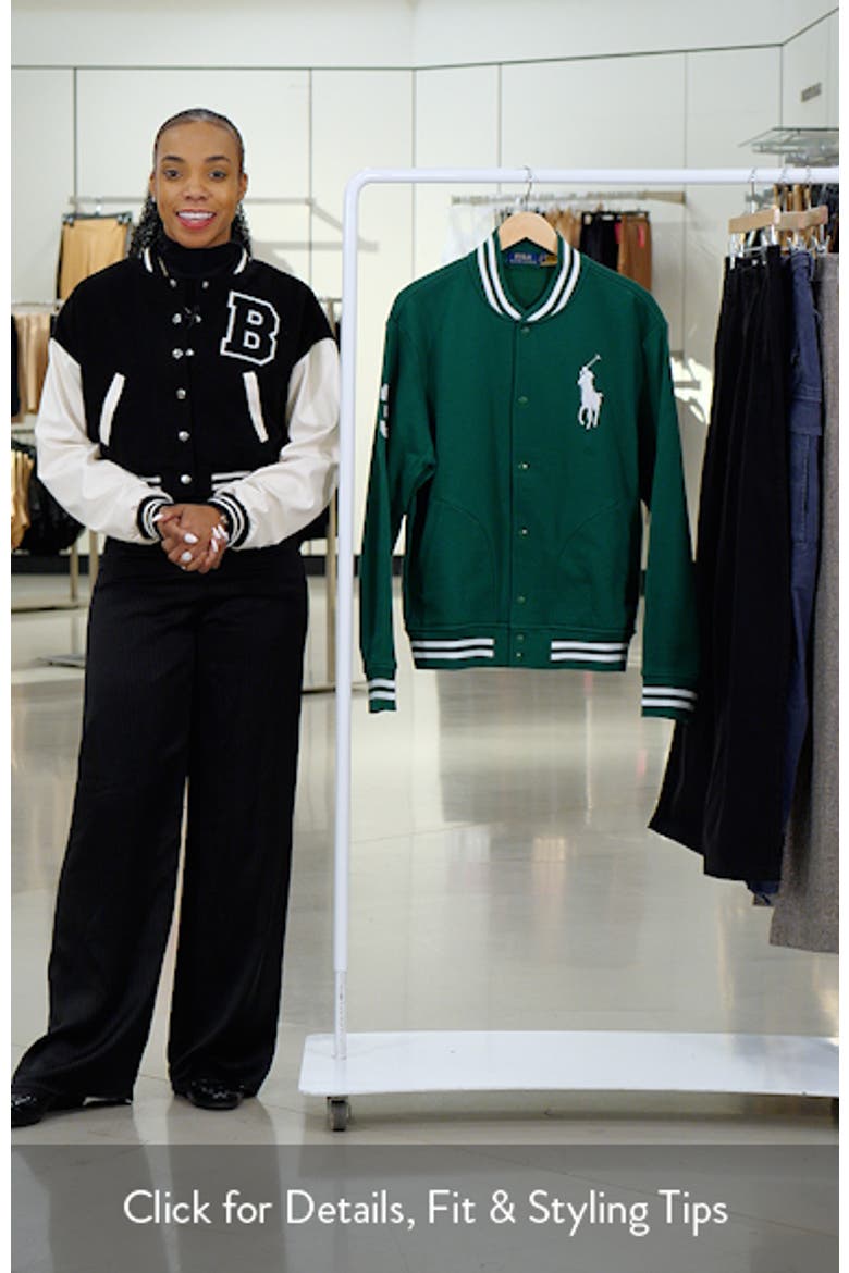 Big Pony Fleece Baseball Jacket (Men) | Nordstrom