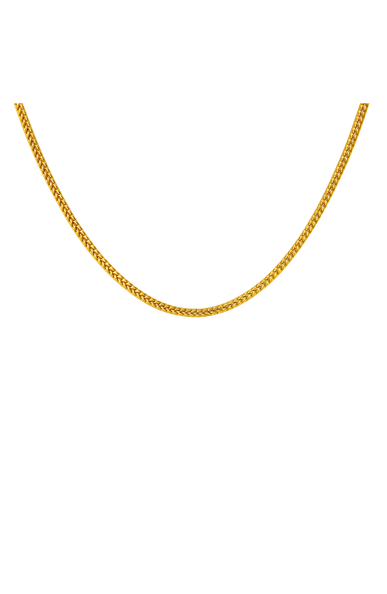 Ancona Jewelry 14K Yellow Gold Franco Chain Necklace Solid Gold 2.7mm, Main, color, Yellow