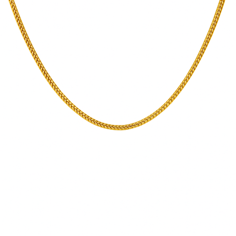 14K Yellow Gold Franco Chain Necklace Solid Gold 2.7mm