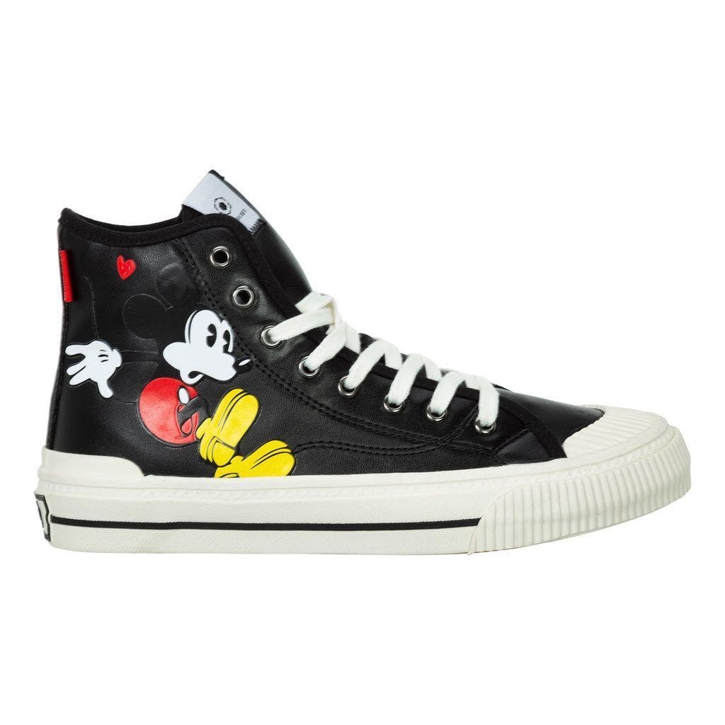 Master of Arts Mickey Print High Top Sneakers, Alternate, color, Black