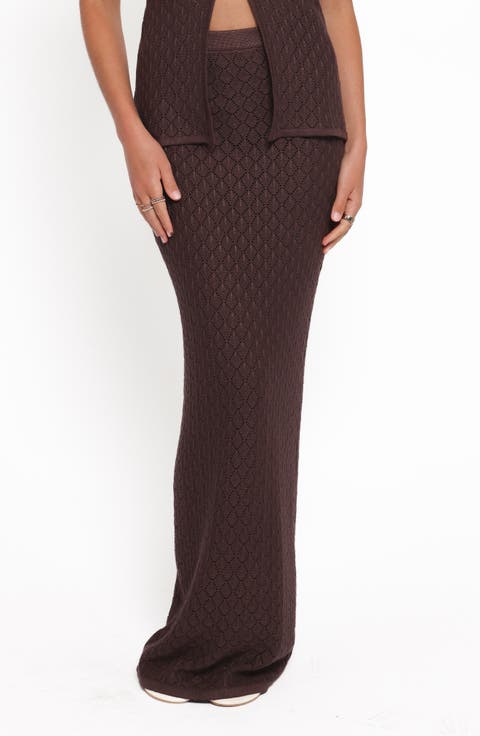 Asplie Pointelle Maxi Skirt