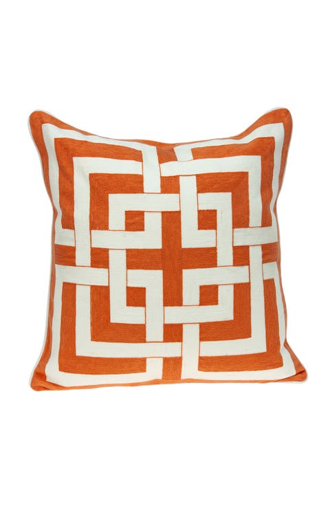 Simbel Embroidered Accent Pillow