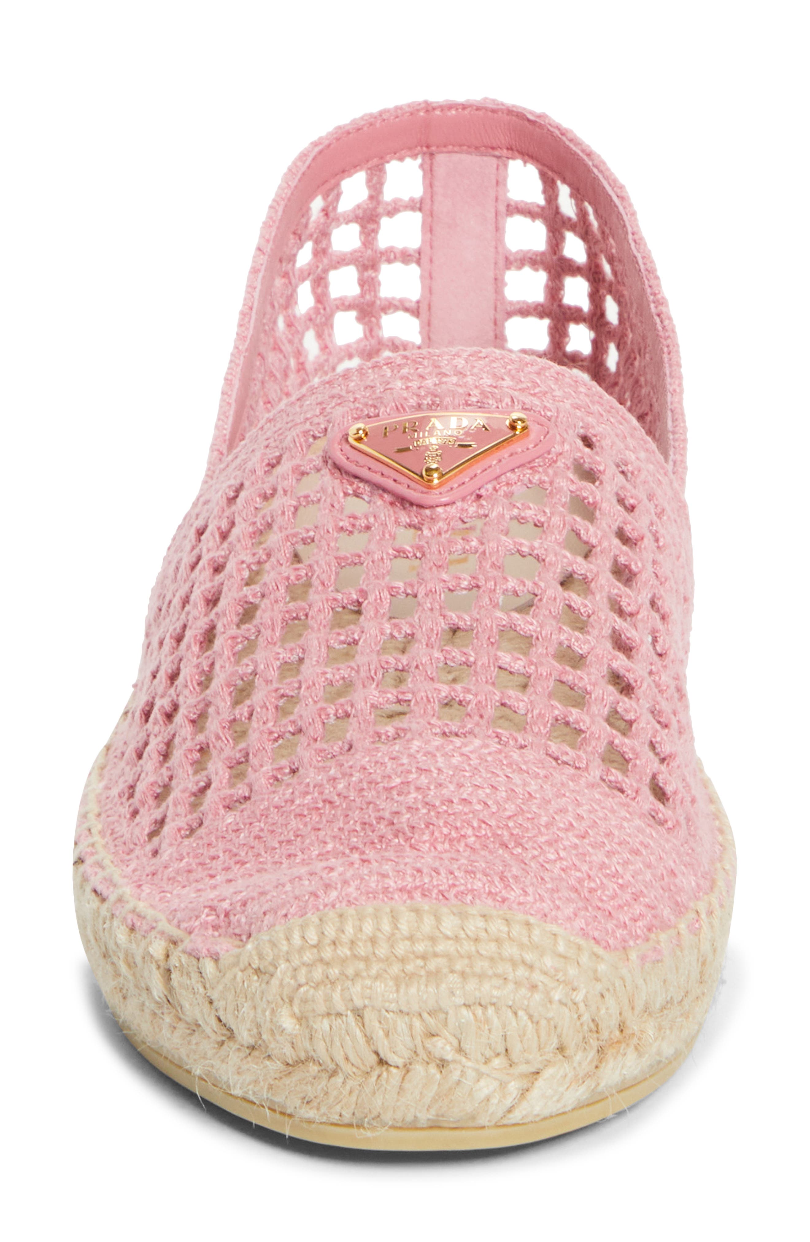 Prada Crochet Espadrille, Alternate, color, 