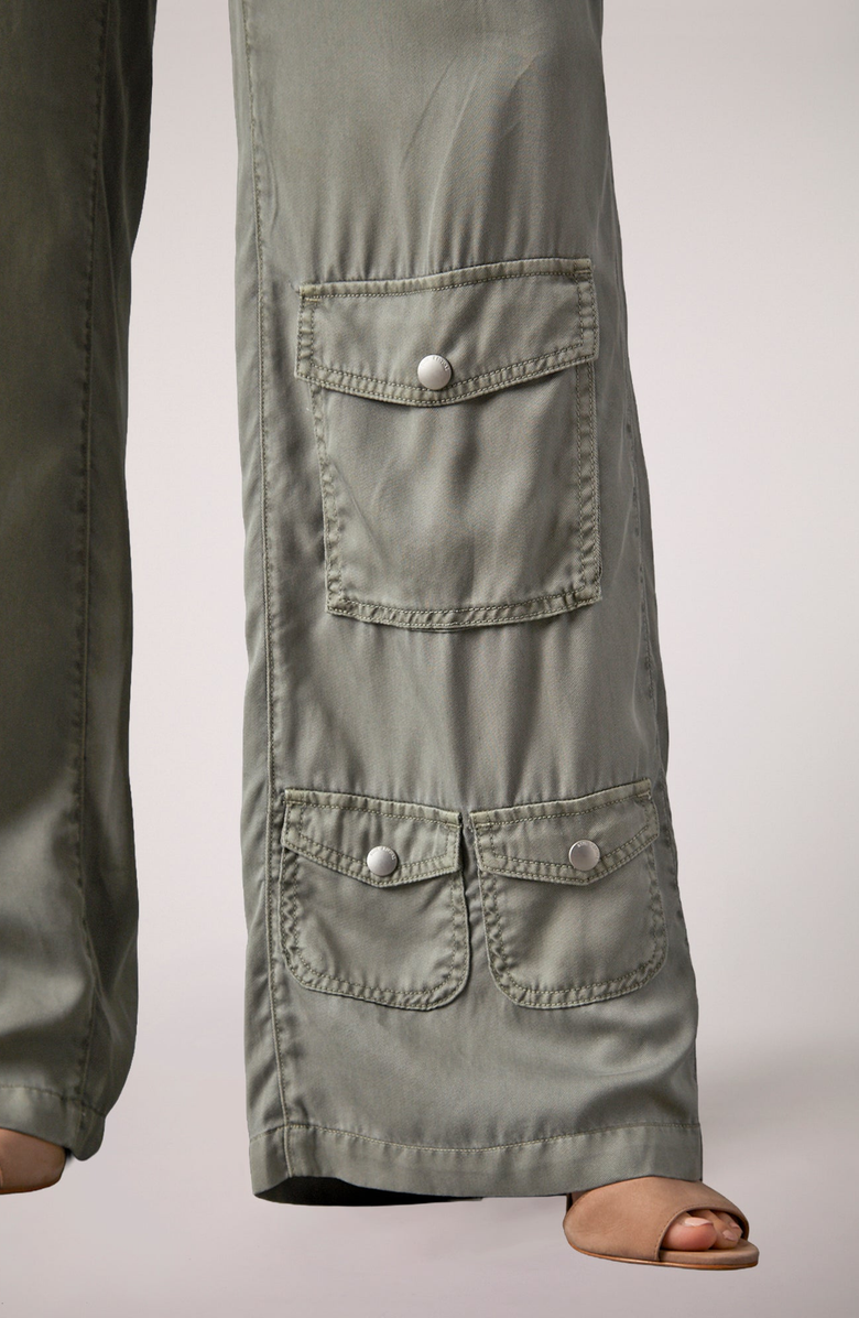 BLUE REVIVAL In Combat Tencel Wide Leg Pants, Alternate, color, 