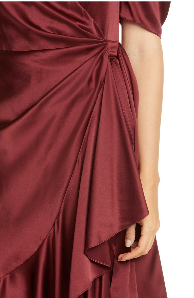 Cinq à Sept Cinq á Sept Lisa Silk Satin Midi Dress, Alternate, color, 